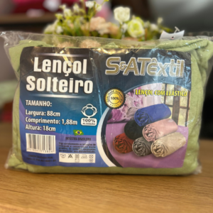 Lençol Elástico Solteiro Algodão - S&A Têxtil